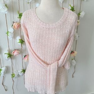 Aeropostale pale pink sweater